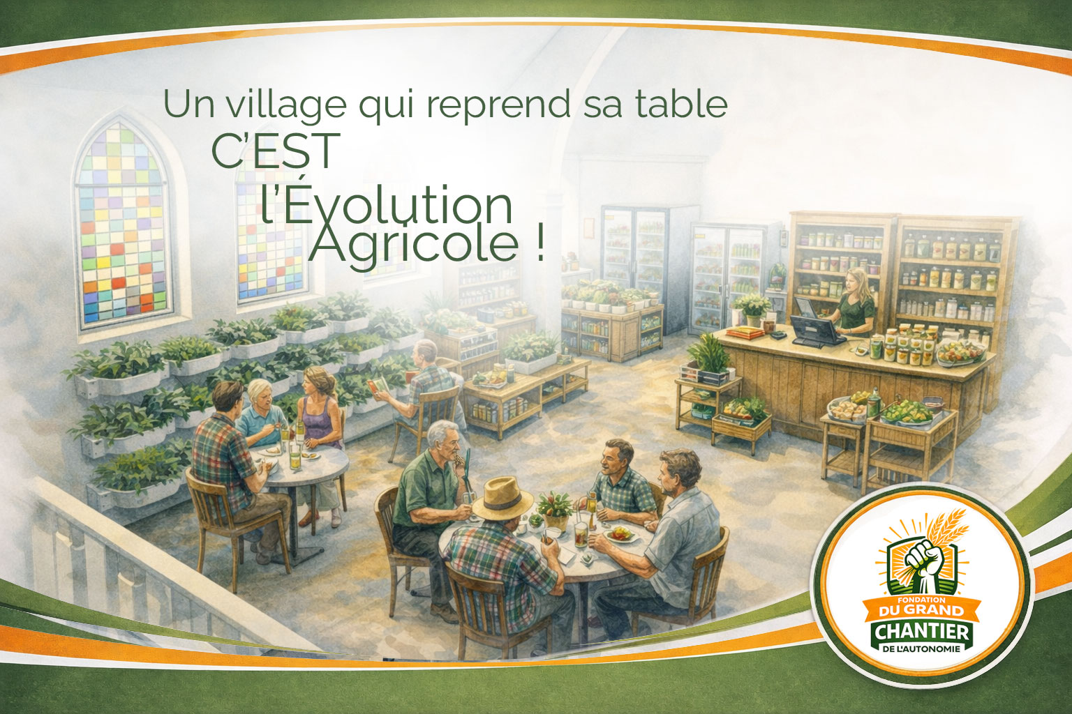 projet soutenu par GCA - aide matériel agricole aux communautés